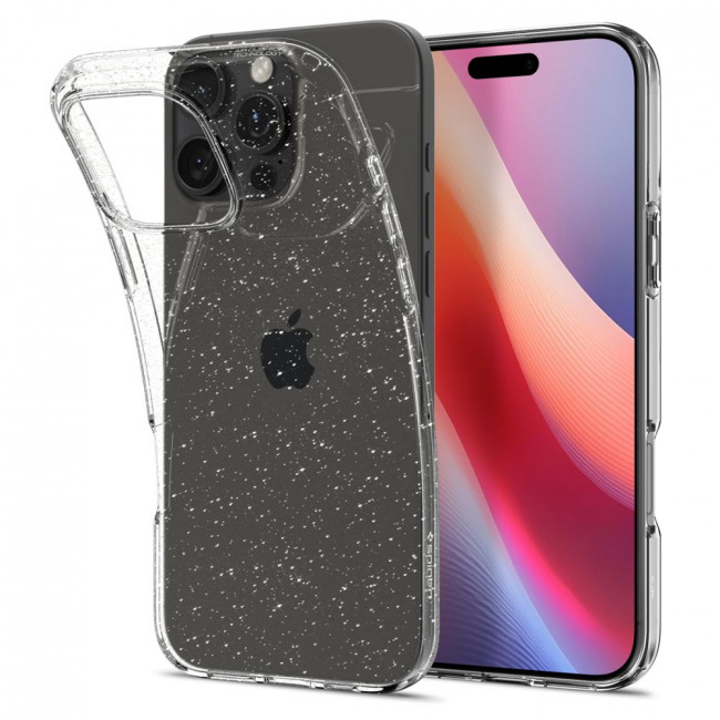 Spigen iPhone 16 Pro Liquid Crystal Θήκη Σιλικόνης - Glitter Crystal