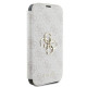 Guess iPhone 16 Plus - 4G Metal Logo Θήκη Πορτοφόλι με Επένδυση Συνθετικού Δέρματος - Pink - GUBKP16M4GMGPI