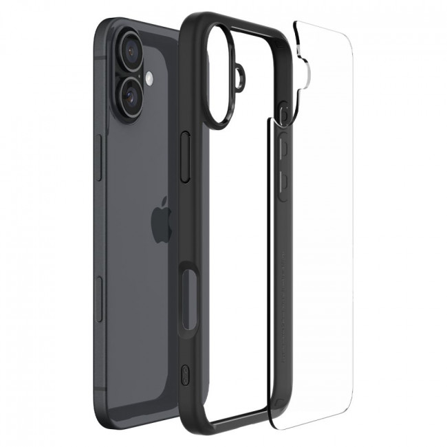 Spigen iPhone 16 Plus Ultra Hybrid Σκληρή Θήκη με Πλαίσιο Σιλικόνης - Matte Black