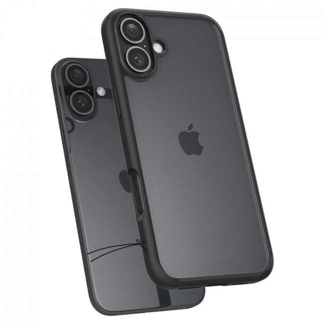 Spigen iPhone 16 Plus Ultra Hybrid Σκληρή Θήκη με Πλαίσιο Σιλικόνης - Matte Black