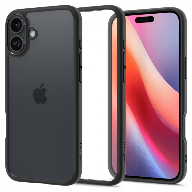 Spigen iPhone 16 Plus Ultra Hybrid Σκληρή Θήκη με Πλαίσιο Σιλικόνης - Matte Black