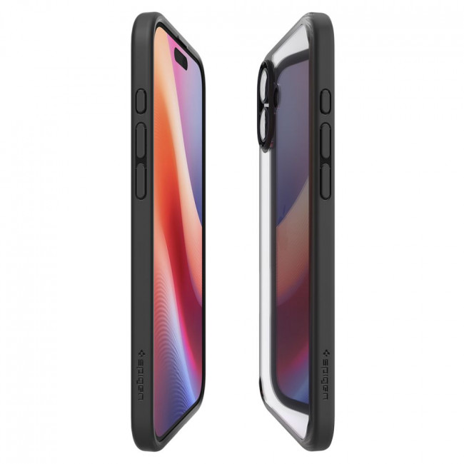 Spigen iPhone 16 Plus Ultra Hybrid Σκληρή Θήκη με Πλαίσιο Σιλικόνης - Matte Black