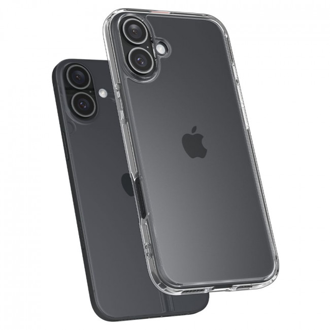 Spigen iPhone 16 Plus Ultra Hybrid Σκληρή Θήκη με Πλαίσιο Σιλικόνης - Crystal Clear