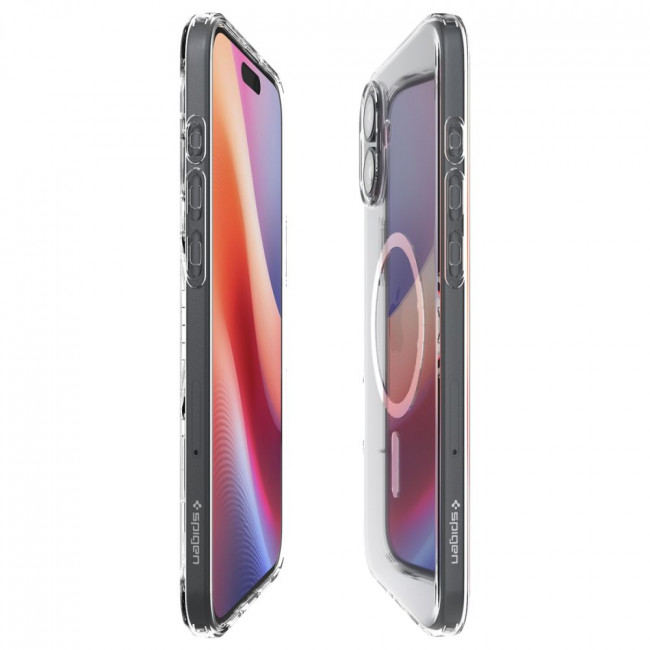 Spigen iPhone 16 Plus Liquid Crystal Mag Θήκη Σιλικόνης με MagSafe - Διάφανη / White