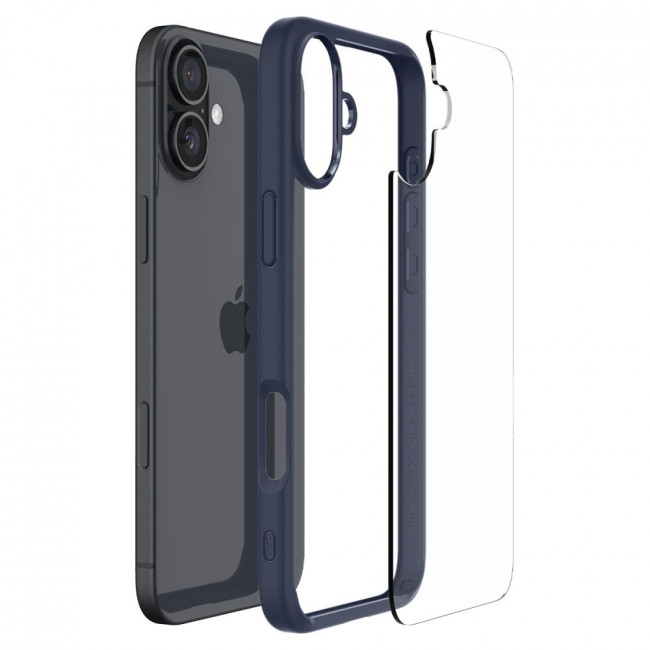 Spigen iPhone 16 Ultra Hybrid Σκληρή Θήκη με Πλαίσιο Σιλικόνης - Navy Blue