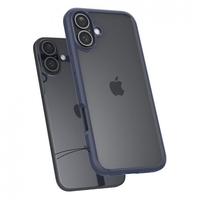 Spigen iPhone 16 Ultra Hybrid Σκληρή Θήκη με Πλαίσιο Σιλικόνης - Navy Blue