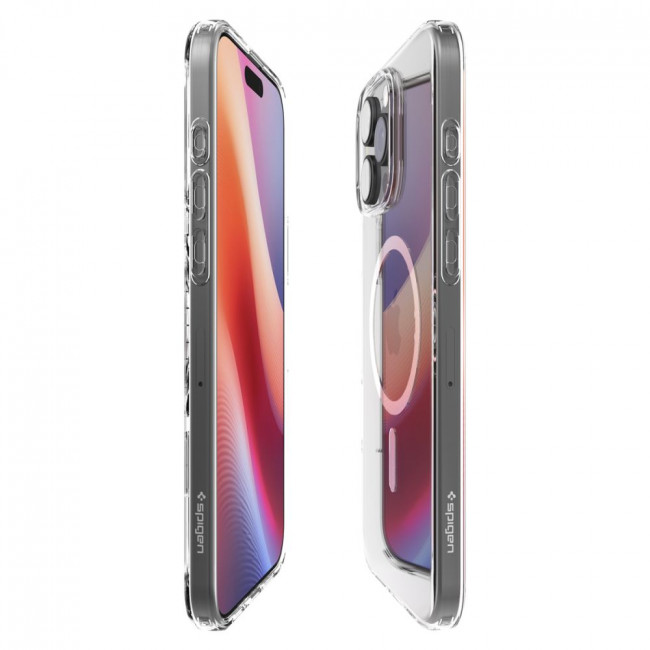 Spigen iPhone 16 Pro Max Liquid Crystal Mag Θήκη Σιλικόνης με MagSafe - Διάφανη / White