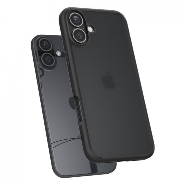 Spigen iPhone 16 Ultra Hybrid Σκληρή Θήκη με Πλαίσιο Σιλικόνης - Frost Black