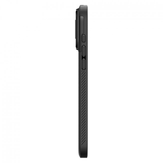 Spigen iPhone 16 Pro Optik Armor Mag Θήκη Σιλικόνης με Κάλυμμα για την Κάμερα και MagSafe - Black