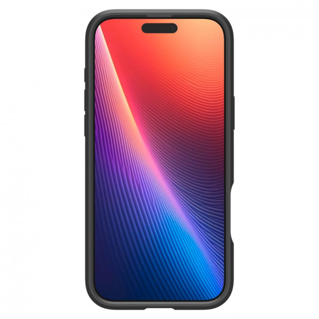 Spigen iPhone 16 Pro Optik Armor Mag Θήκη Σιλικόνης με Κάλυμμα για την Κάμερα και MagSafe - Black