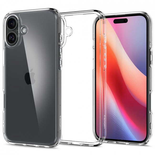 Spigen iPhone 16 Ultra Hybrid Σκληρή Θήκη με Πλαίσιο Σιλικόνης - Crystal Clear