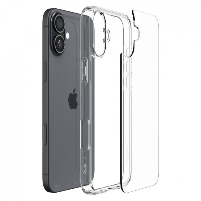 Spigen iPhone 16 Ultra Hybrid Σκληρή Θήκη με Πλαίσιο Σιλικόνης - Crystal Clear