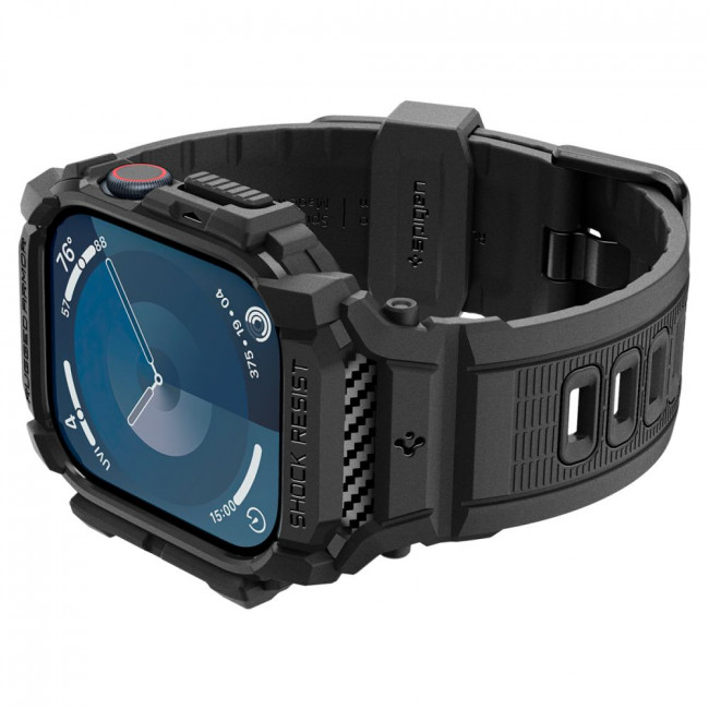 Spigen Λουράκι Apple Watch 10 - 42MM Rugged Armor Pro - Matte Black