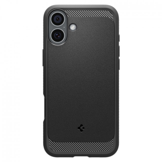 Spigen iPhone 16 Rugged Armor Mag Θήκη TPU με MagSafe - Matte Black