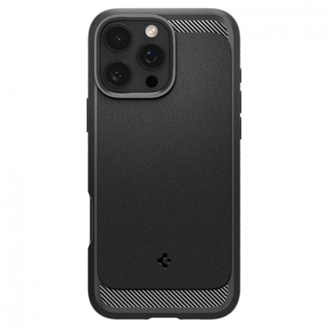 Spigen iPhone 16 Pro Max Rugged Armor Mag Θήκη TPU με MagSafe - Matte Black