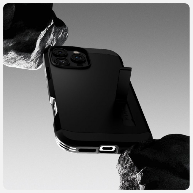 Spigen iPhone 16 Pro Tough Armor Mag Σκληρή Θήκη με MagSafe - Black