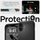 Spigen iPhone 16 Plus Tough Armor Mag Σκληρή Θήκη με MagSafe - Black