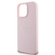 Guess iPhone 16 Pro - Grained Ring MagSafe - Σκληρή Θήκη από Οικολογικό Δέρμα - Pink - GUHMP16LPGHSMMP