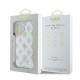 Guess iPhone 16 - Peony Script Logo - Θήκη με Επένδυση Συνθετικού Δέρματος - White - GUHMP16SPGPYSH