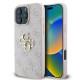 Guess iPhone 16 Pro - 4G Big Logo - Θήκη με Επένδυση Συνθετικού Δέρματος - Pink - GUHCP16L4GMGPI