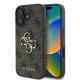 Guess iPhone 16 - 4G Big Logo - Θήκη με Επένδυση Συνθετικού Δέρματος - Brown - GUHCP16S4GMGBR