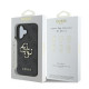 Guess iPhone 16 - 4G Big Logo - Θήκη με Επένδυση Συνθετικού Δέρματος - Black - GUHCP16S4GMGGR