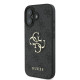 Guess iPhone 16 - 4G Big Logo - Θήκη με Επένδυση Συνθετικού Δέρματος - Black - GUHCP16S4GMGGR