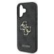 Guess iPhone 16 - 4G Big Logo - Θήκη με Επένδυση Συνθετικού Δέρματος - Black - GUHCP16S4GMGGR