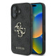 Guess iPhone 16 - 4G Big Logo - Θήκη με Επένδυση Συνθετικού Δέρματος - Black - GUHCP16S4GMGGR