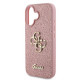 Guess iPhone 16 - Fixed Glitter Big 4G - Σκληρή Θήκη με Πλαίσιο Σιλικόνης - Pink - GUHCP16SHG4SGP