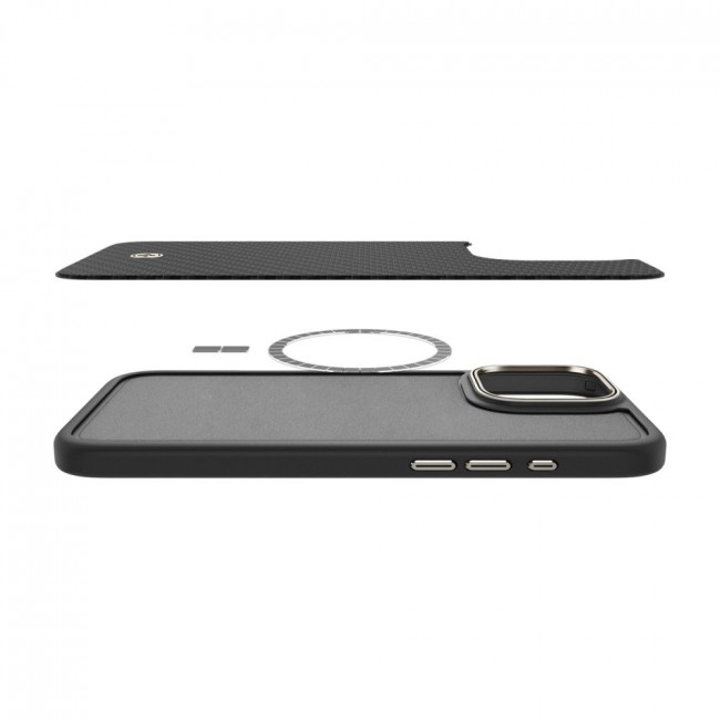 Spigen iPhone 16 Pro Enzo Aramid Mag Σκληρή Θήκη Aramid Fiber με MagSafe - Black Natural