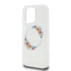 Guess iPhone 16 Pro - IML Flowers Wreath - MagSafe Σκληρή Θήκη με Πλαίσιο Σιλικόνης - Διάφανη - GUHMP16LHFWFCT