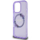 Guess iPhone 16 Pro - IML Flowers Wreath - MagSafe Σκληρή Θήκη με Πλαίσιο Σιλικόνης - Purple - GUHMP16LHFWFCU