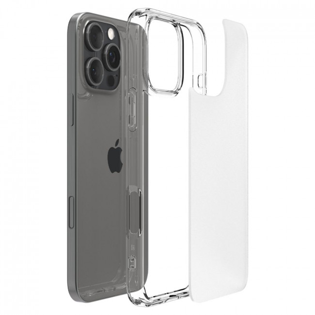 Spigen iPhone 16 Pro Max Ultra Hybrid Σκληρή Θήκη με Πλαίσιο Σιλικόνης - Frost Clear