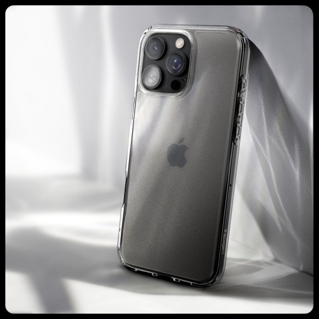 Spigen iPhone 16 Pro Max Ultra Hybrid Σκληρή Θήκη με Πλαίσιο Σιλικόνης - Frost Clear