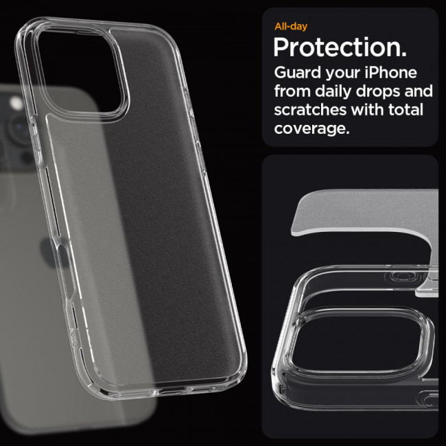 Spigen iPhone 16 Pro Max Ultra Hybrid Σκληρή Θήκη με Πλαίσιο Σιλικόνης - Frost Clear