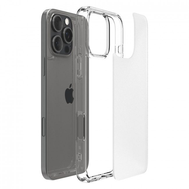 Spigen iPhone 16 Pro Ultra Hybrid Σκληρή Θήκη με Πλαίσιο Σιλικόνης - Frost Clear