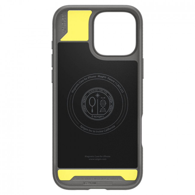 Spigen iPhone 16 Pro Rugged Armor Mag Θήκη TPU με MagSafe - Grey