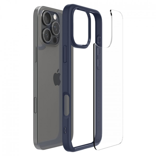 Spigen iPhone 16 Pro Max Ultra Hybrid Σκληρή Θήκη με Πλαίσιο Σιλικόνης - Navy Blue