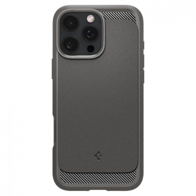 Spigen iPhone 16 Pro Max Rugged Armor Mag Θήκη TPU με MagSafe - Grey