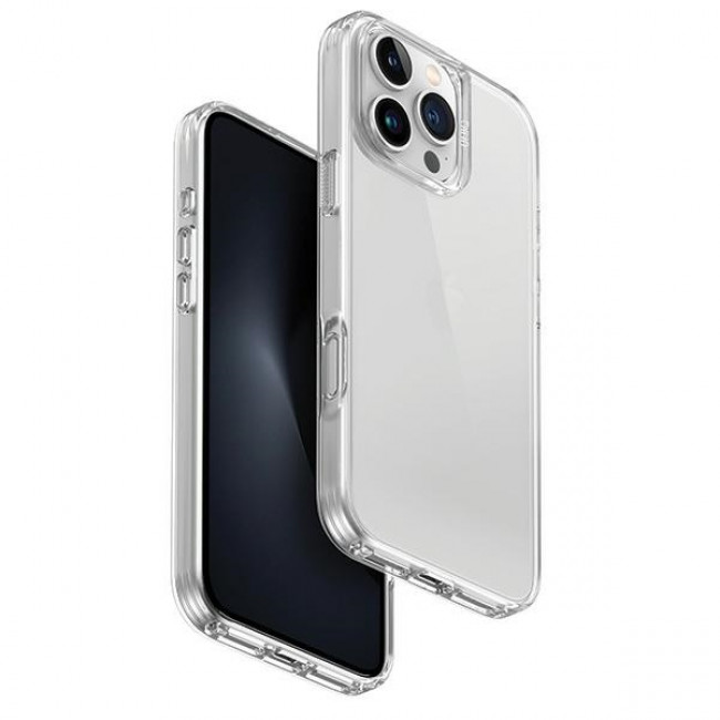 Uniq iPhone 16 Pro Air Fender Σκληρή Θήκη με Πλαίσιο Σιλικόνης - Διάφανη