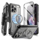 Supcase iPhone 16 Pro - UB Pro Mag Σκληρή Θήκη με Προστασία Οθόνης και Stand με Magsafe - Titan Grey