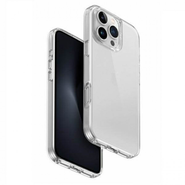 Uniq iPhone 16 Pro Max Air Fender Σκληρή Θήκη με Πλαίσιο Σιλικόνης - Διάφανη