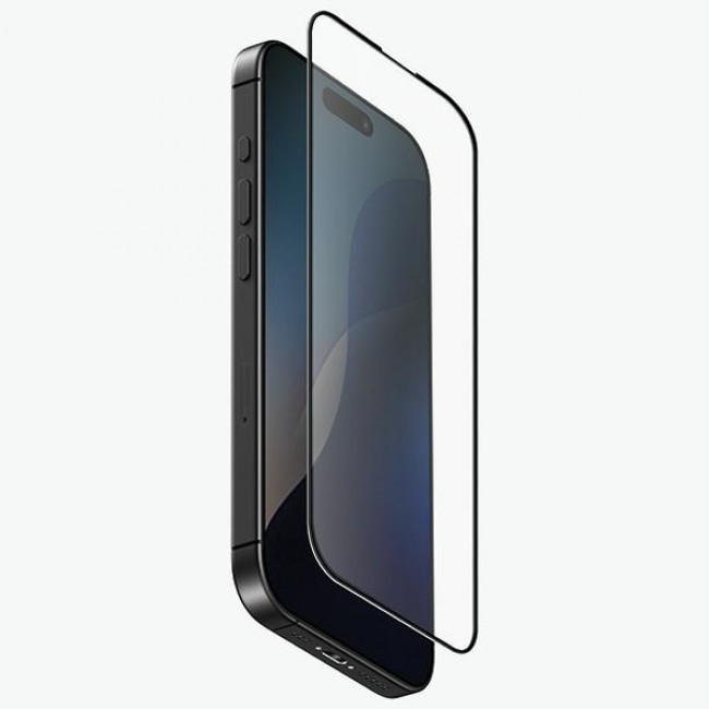 Uniq iPhone 16 Pro 9H Optix Matte Αντιχαρακτικό Γυαλί Οθόνης με Κιτ Εγκατάστασης - Clear / Black