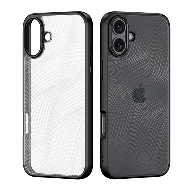 Dux Ducis iPhone 16 Plus Aimo Series Σκληρή Θήκη με Πλαίσιο Σιλικόνης - Black