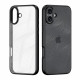 Dux Ducis iPhone 16 Plus Aimo Series Σκληρή Θήκη με Πλαίσιο Σιλικόνης - Black