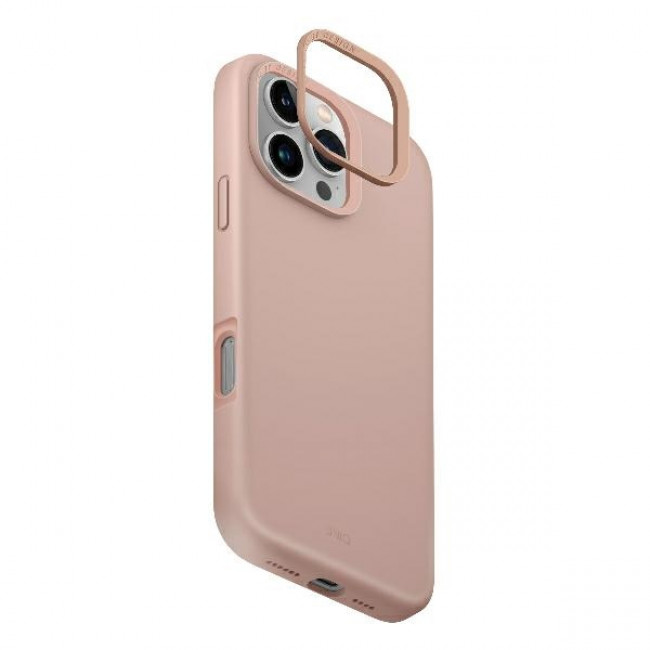 Uniq iPhone 16 Pro Lino Hue Magclick Θήκη Σιλικόνης με MagSafe - Pink / Blush Pink