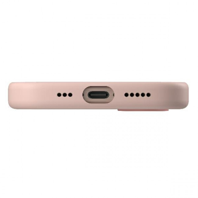 Uniq iPhone 16 Pro Lino Hue Magclick Θήκη Σιλικόνης με MagSafe - Pink / Blush Pink