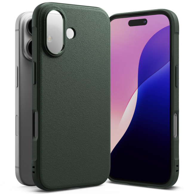 Ringke iPhone 16 Plus Onyx Durable TPU Case Θήκη Σιλικόνης - Dark Green