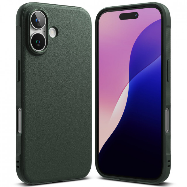 Ringke iPhone 16 Plus Onyx Durable TPU Case Θήκη Σιλικόνης - Dark Green